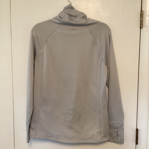 Athleta gray performance cowl neck pullover, size M - Picture 2 of 6